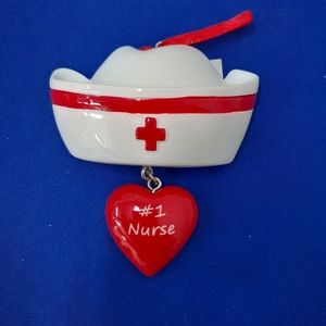 Number One Nurse Christmas Ornament